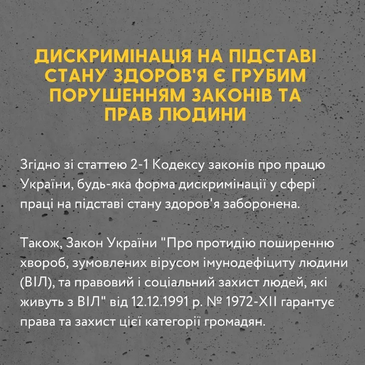 Дискримінація через ВІЛ-позитивний статус