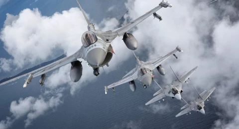 Польські F-16 та МіГ-29 у одному строю
