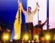 На фото: Imagine Dragons з прапором України