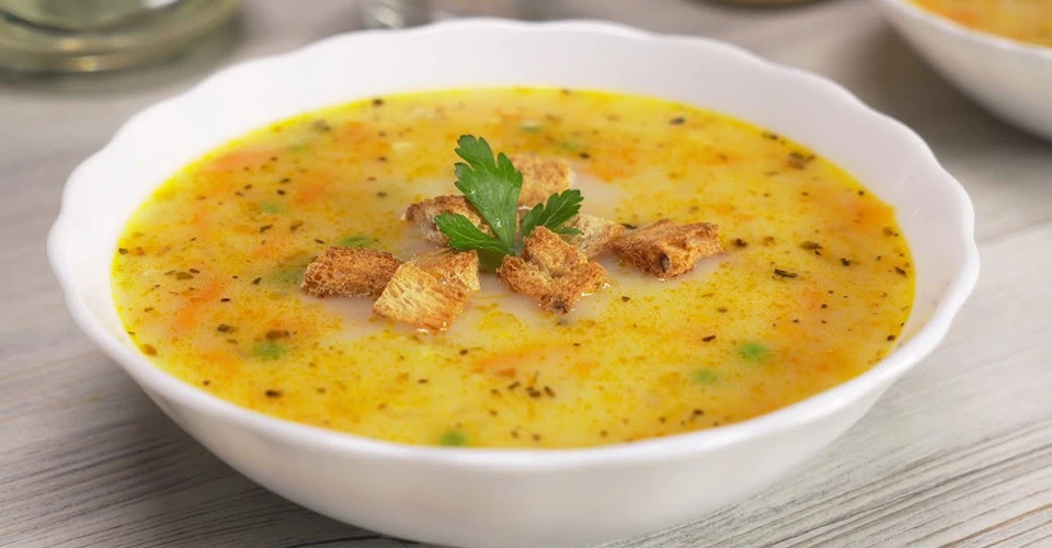 суп з плавленим сиром