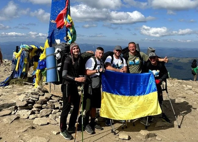 Ветерани на протезах на Говерлі