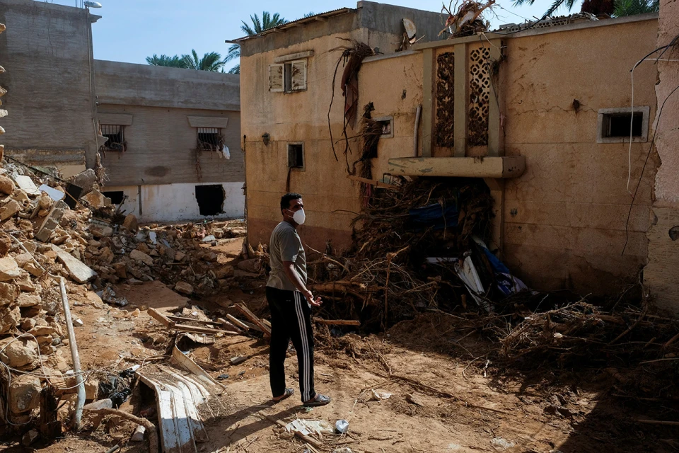 ліквідація наслідків шторму, Лівія