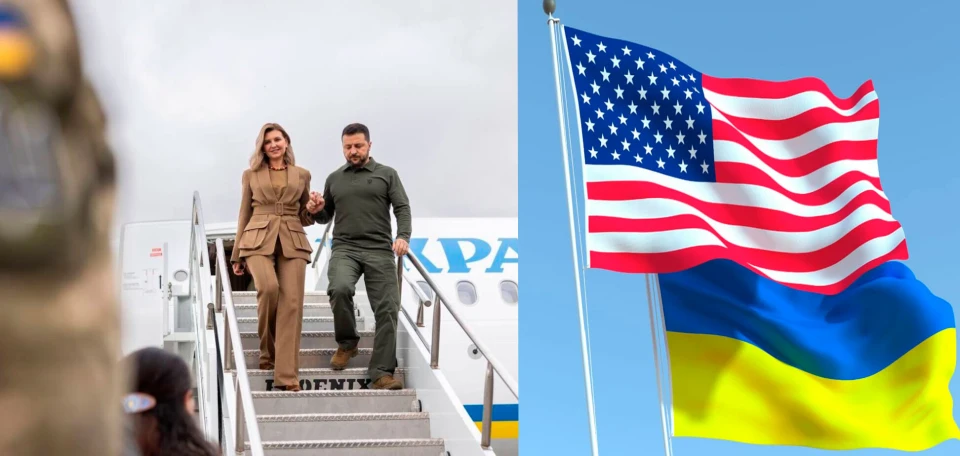 Володимир Зеленський та Олена Зеленська у США