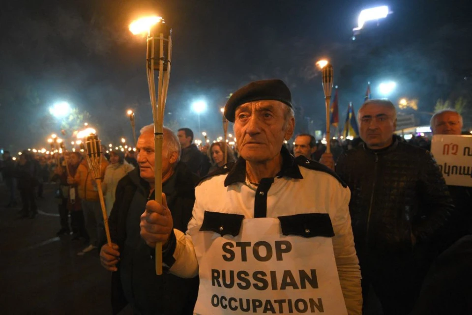 Антиросійські протести, Єреван, Вірменія