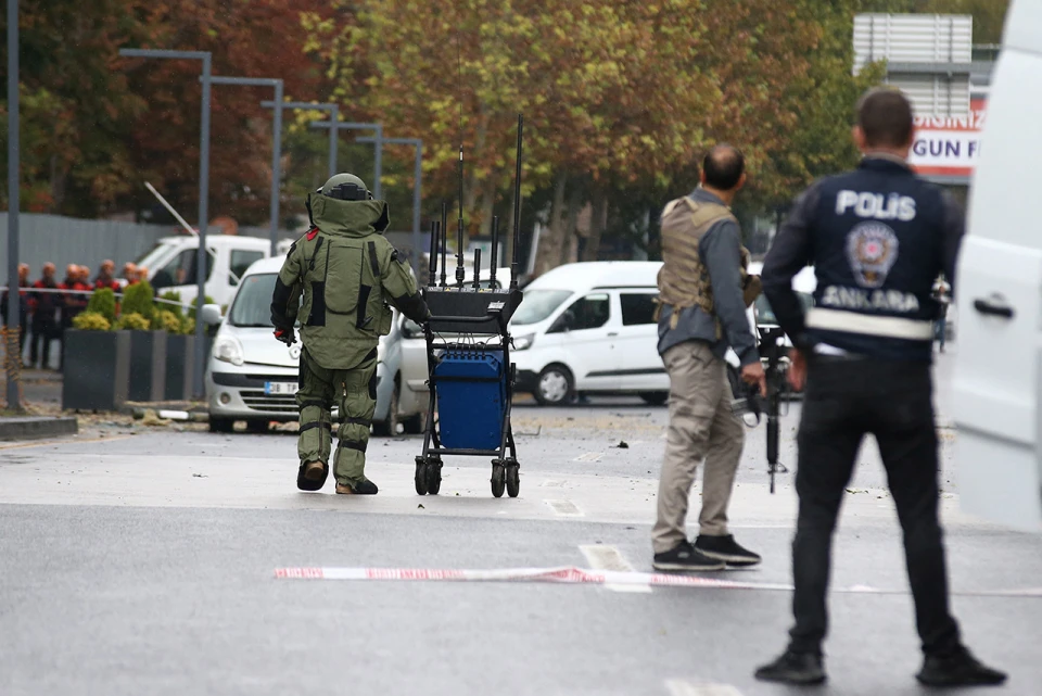 Туреччина. Сили безпеки біля Міністерства внутрішніх справ після теракту в Анкарі