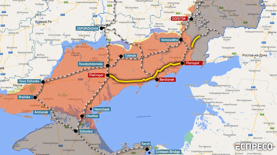 Russians plan to build a new railroad in the temporarily occupied territories of Ukraine