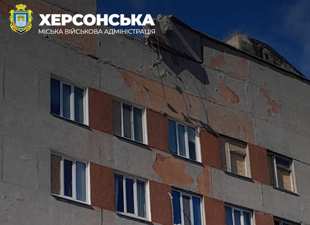 дитяча лікарня у Херсоні після російського обстрілу