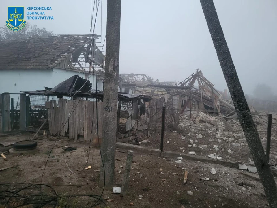 Обстріл Берислава на Херсонщині 14 жовтня