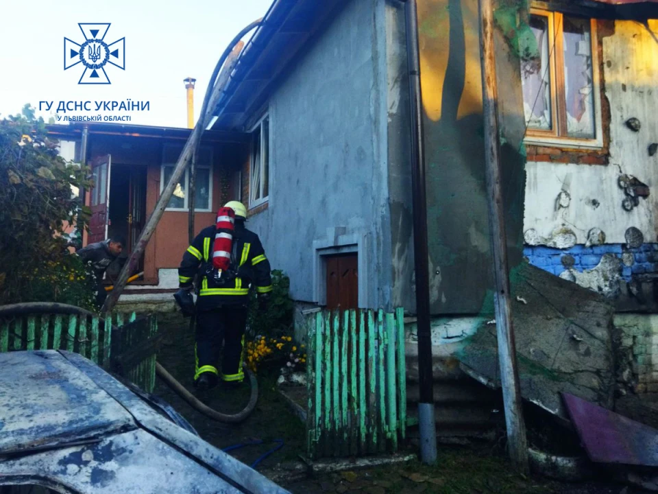На Самбірщині горів будинок