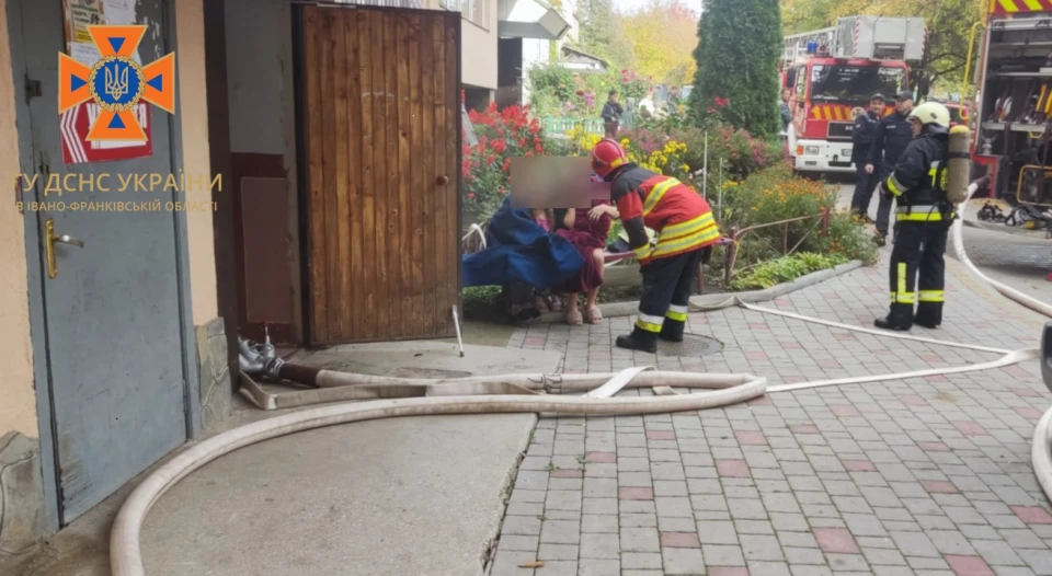 пожежа у будинку в Коломиї