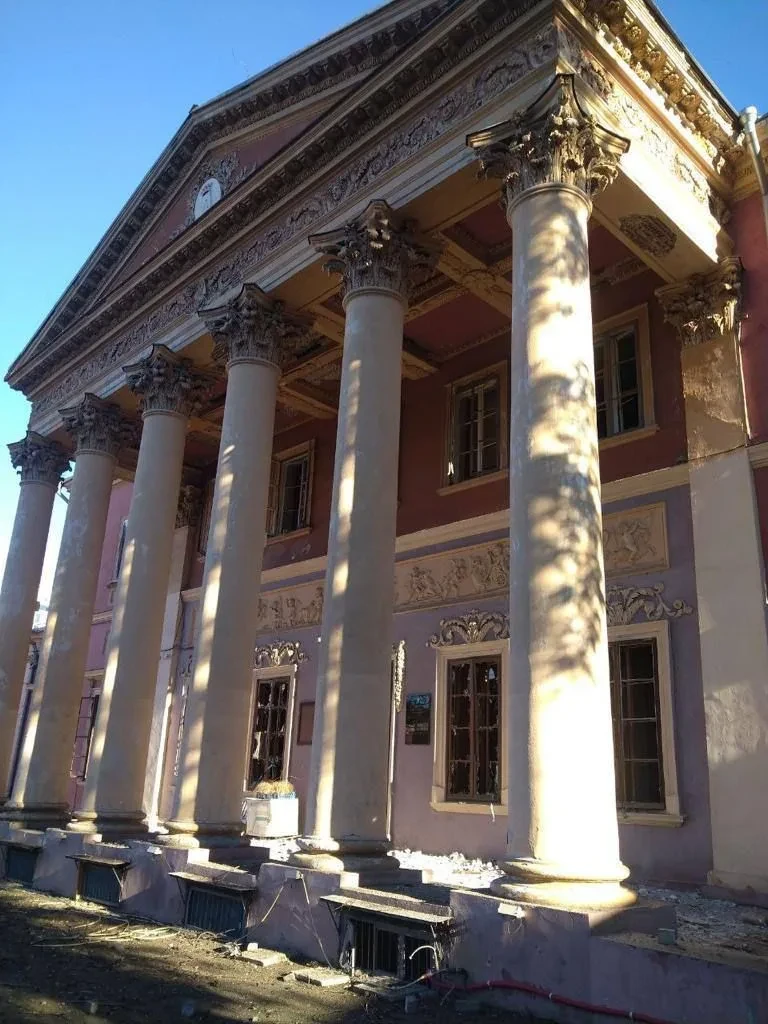 Odesa Art Museum, damaged by the Russian attack