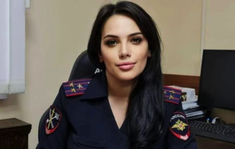 На фото: Речниця МВС Дагестану Гаяна Гарієва