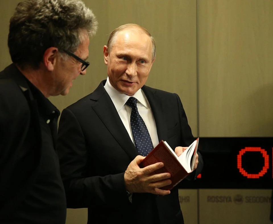 На фото: Хуберт Зайпель та Володимир Путін