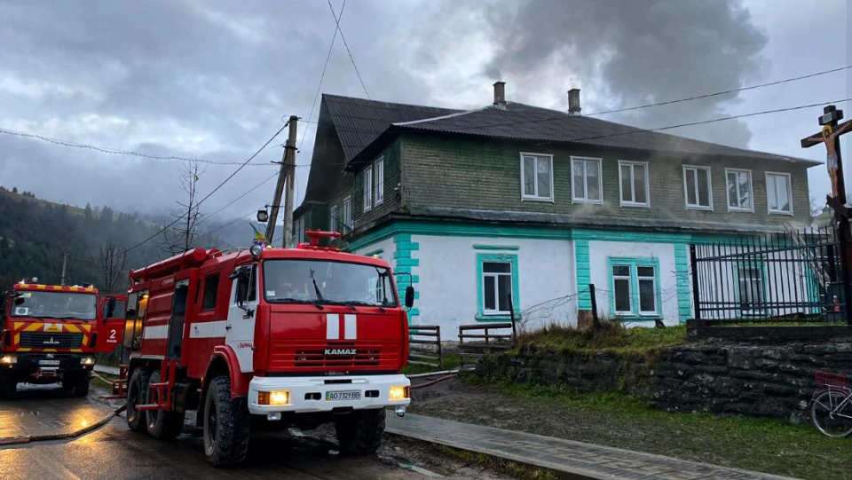 пожежа у школі на Рахівщині
