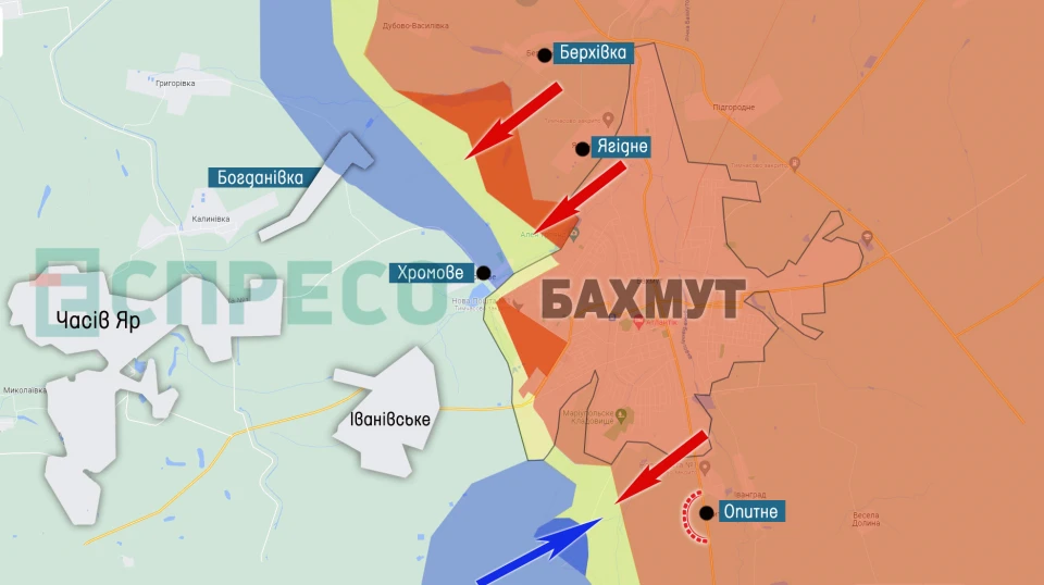 Карта бойових дій на території РФ 17 листопада
