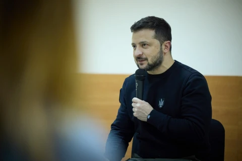 на фото Володимир Зеленський