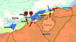Map of fighting in Kherson region Map of fighting in Kherson region