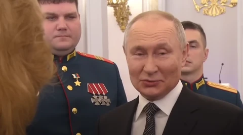 Путін у Георгіївській залі Кремля (8 грудня 2023 року)