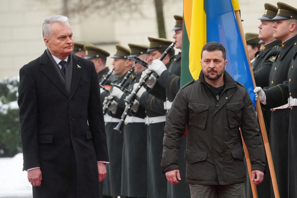 Володимир Зеленський з президентом Литви Гітанасом Науседою