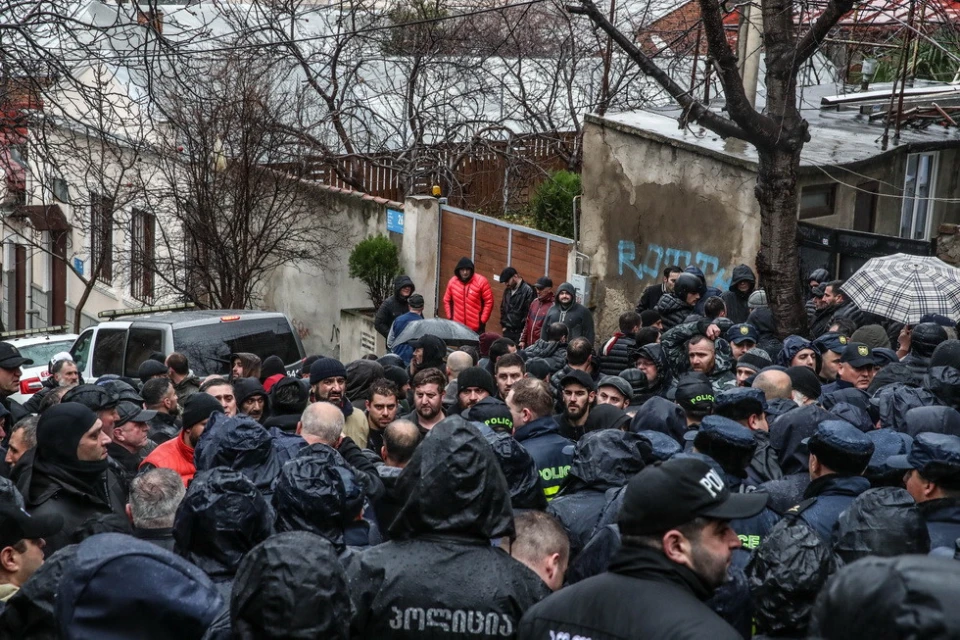 Акція протесту біля будинку Нати Перадзе