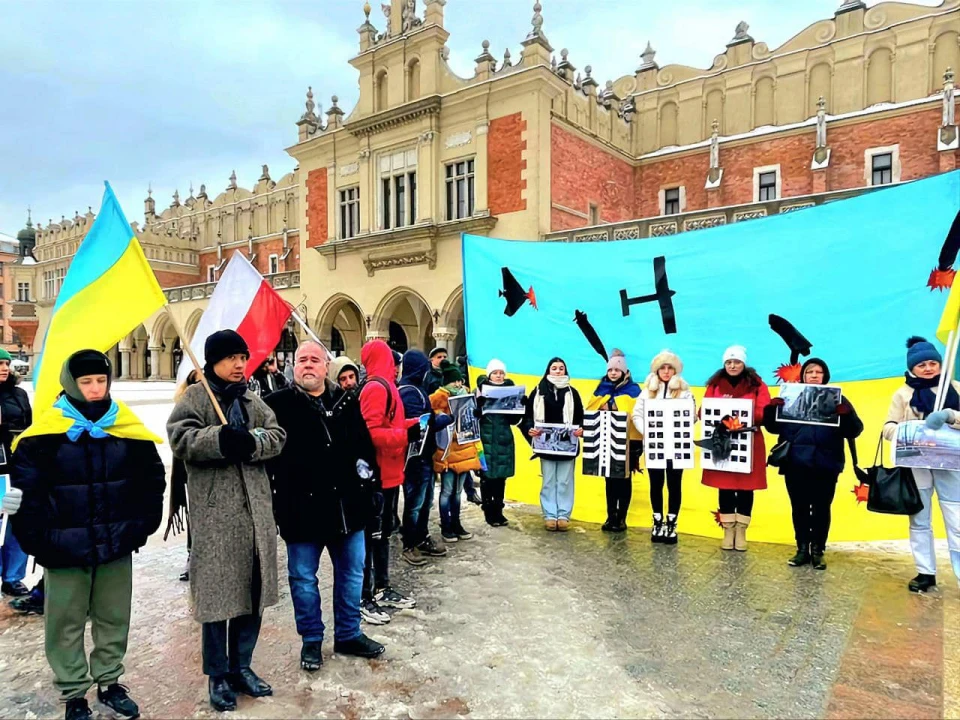 Акція "There is no silence in Ukraine" у Кракові
