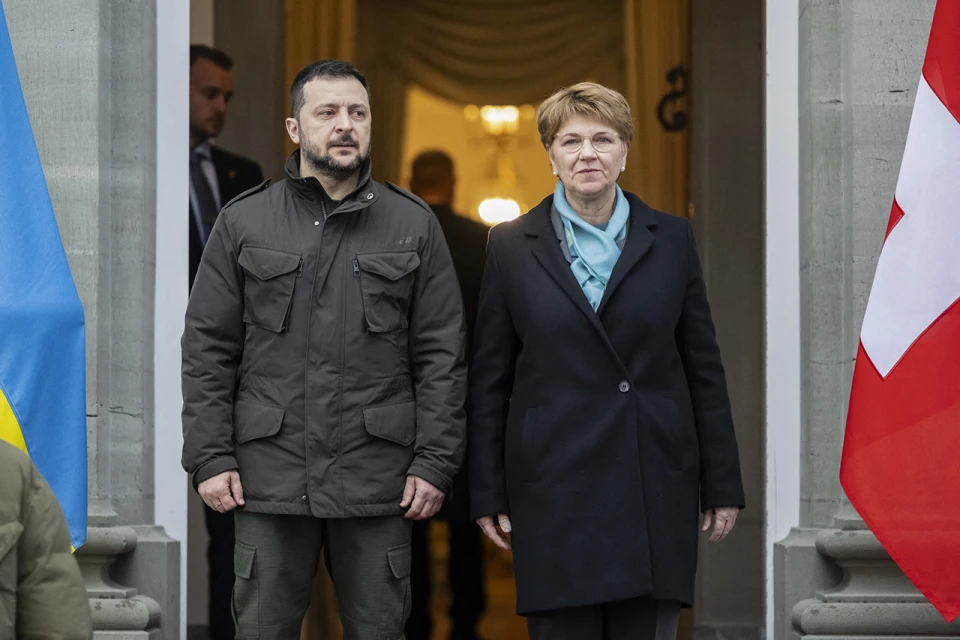 Володимир Зеленський і Президент Швейцарії Віола Амхерд