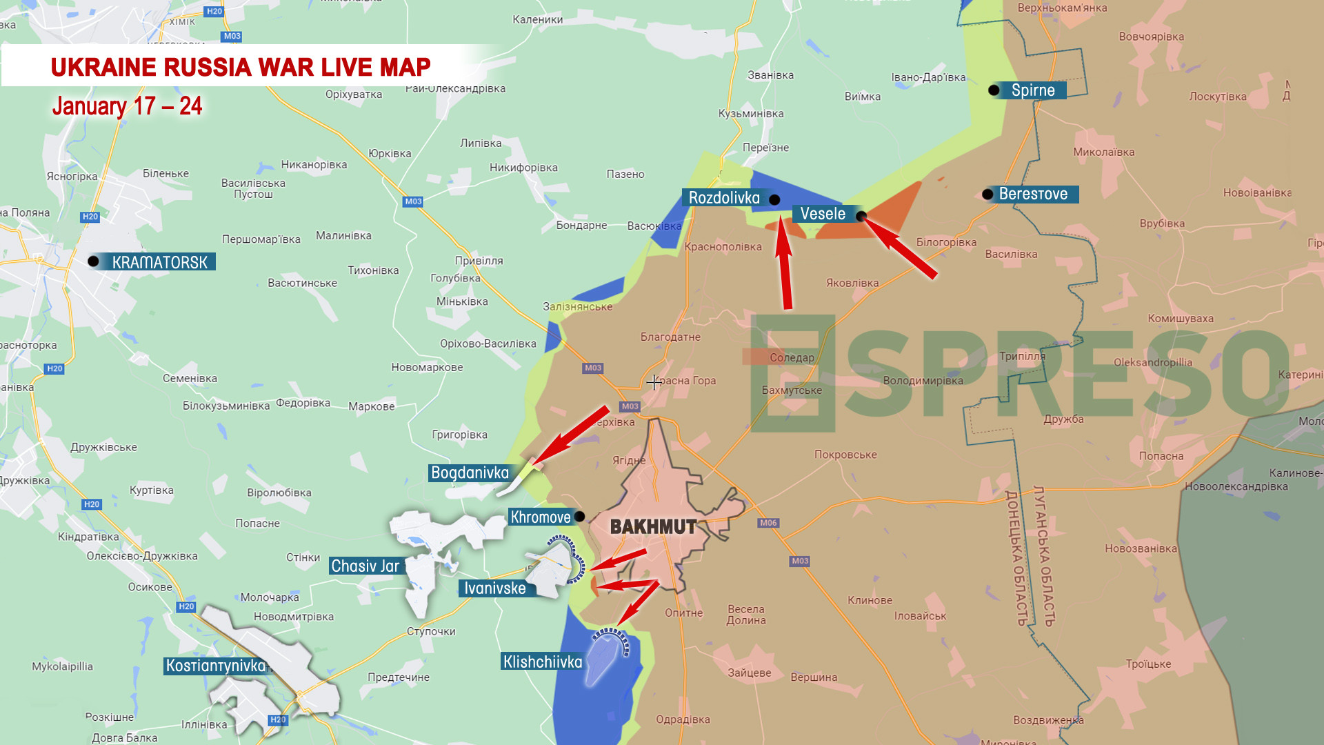 Russia deploys significant forces to Bahmut direction - 26th Artillery ...