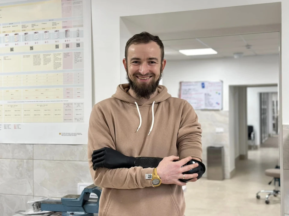 Військовий "Фізрук" з новим протезом