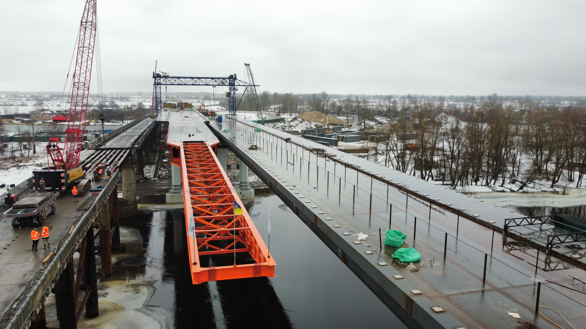Відбудова моста. Чернігівщина