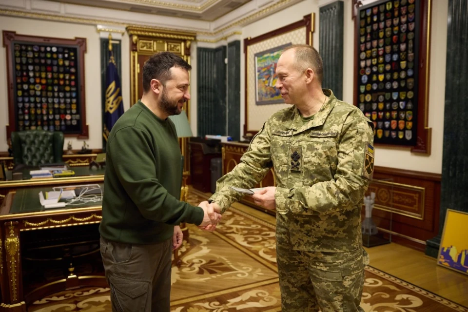 Володимир Зеленський і Олександр Сирський