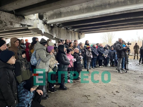 Меморіальні заходи з нагоди другої річниці повномасштабного вторгнення в Ірпені