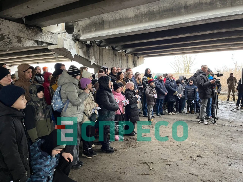 Меморіальні заходи з нагоди другої річниці повномасштабного вторгнення в Ірпені