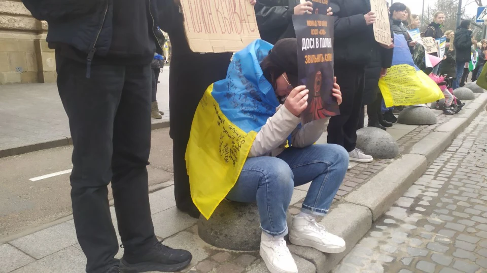 акція нагадування про захисників, які перебувають у російському полонені