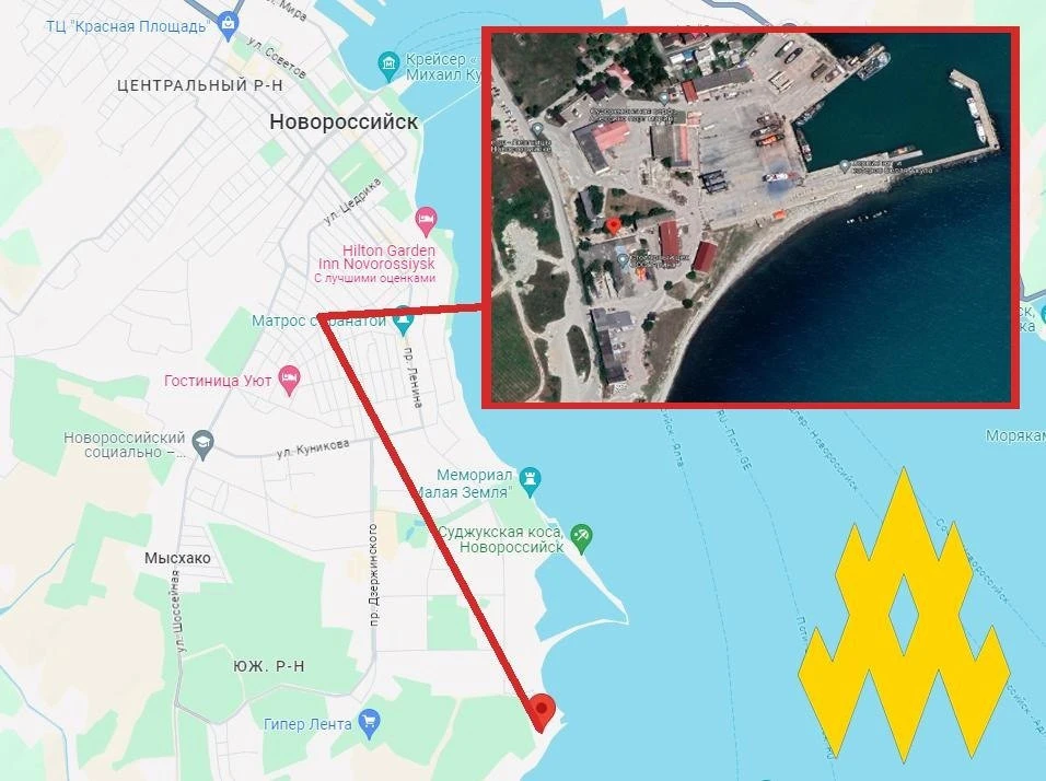 "Атеш" слідкує за об'єктами Чорноморського флоту РФ у Новоросійську