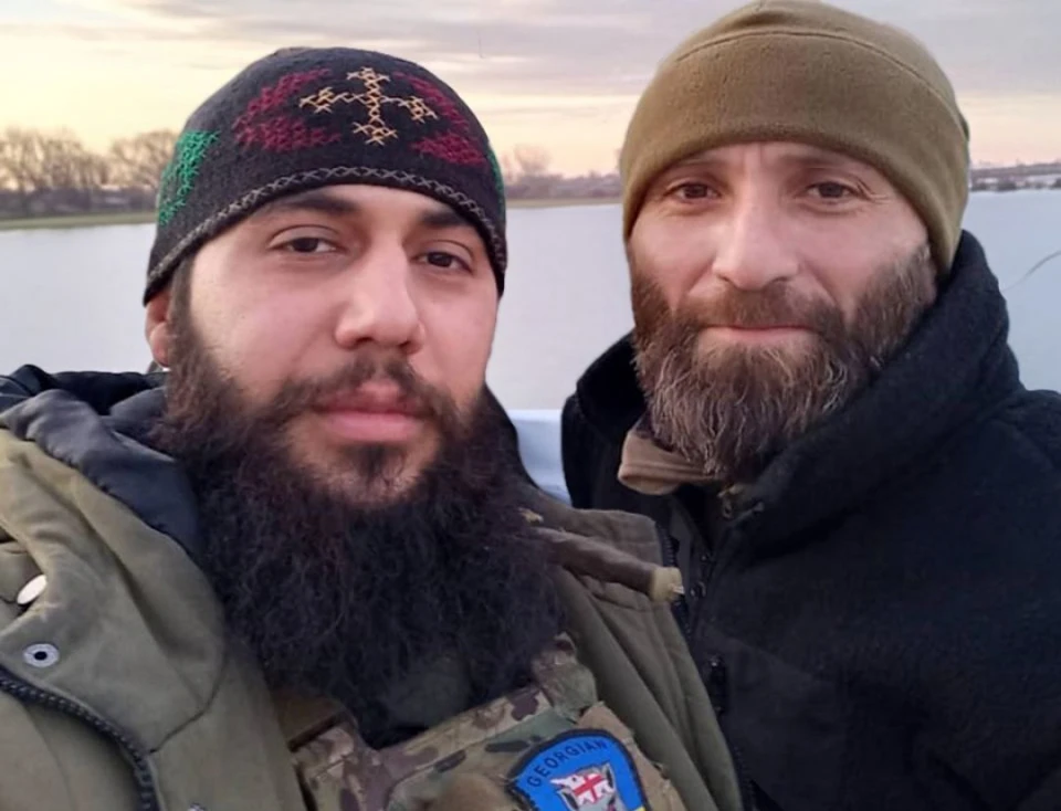 Бійці Грузинського Легіону - Нодар Насіров та Георгій Гогіашвілі