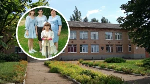 сім'я переселенців з Донеччини