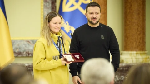 Тетяна Гливка та Володимир Зеленський
