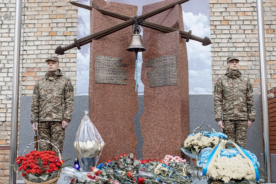 у Києві відкрили меморіал загиблим нацгвардійцям