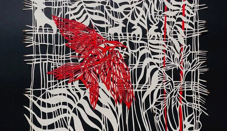 Фрагмент однієї з представлених витинанок