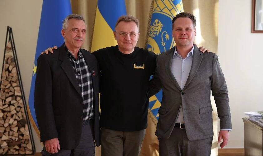 Андрій Садовий під час зустрічі з Павелом Громом