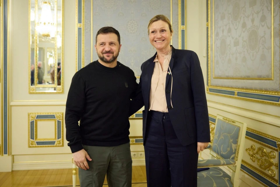 Президент Зеленський з головою Національних зборів Франції Яель Брон-Піве