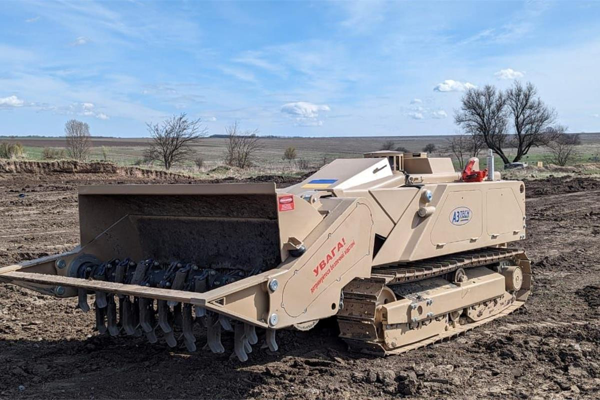 Ukraine tests new demining machine, reveals its features