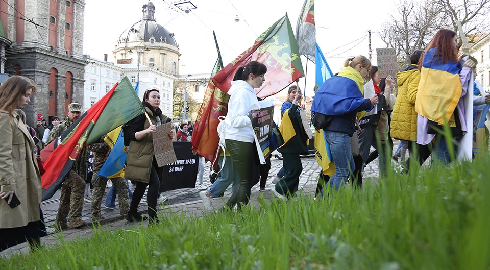 мирна акція родин військовополонених у Львові