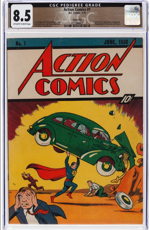 На фото: Комікс, у якому вперше в історії зявився Супермен