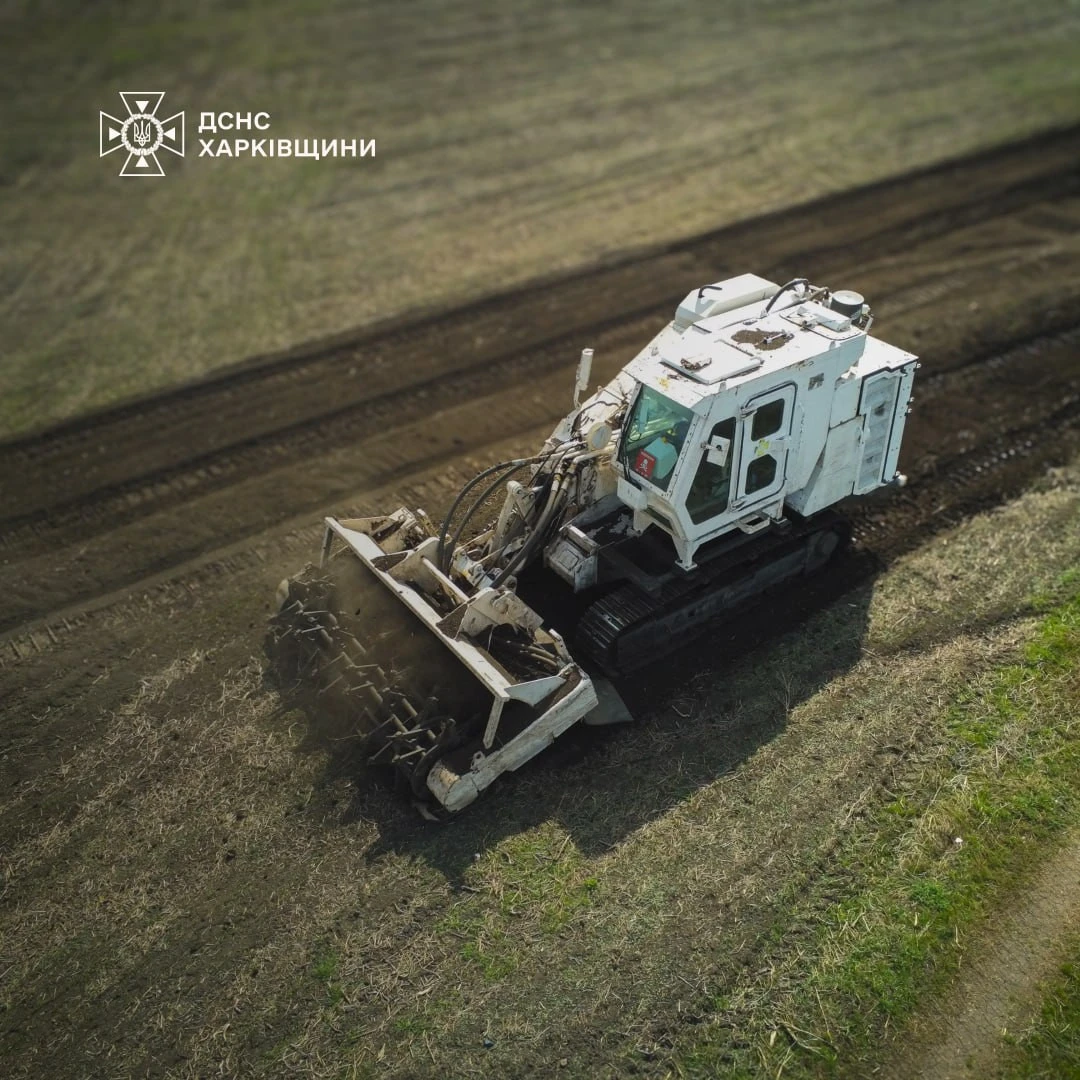 Armtrac 400 mechanized demining machine