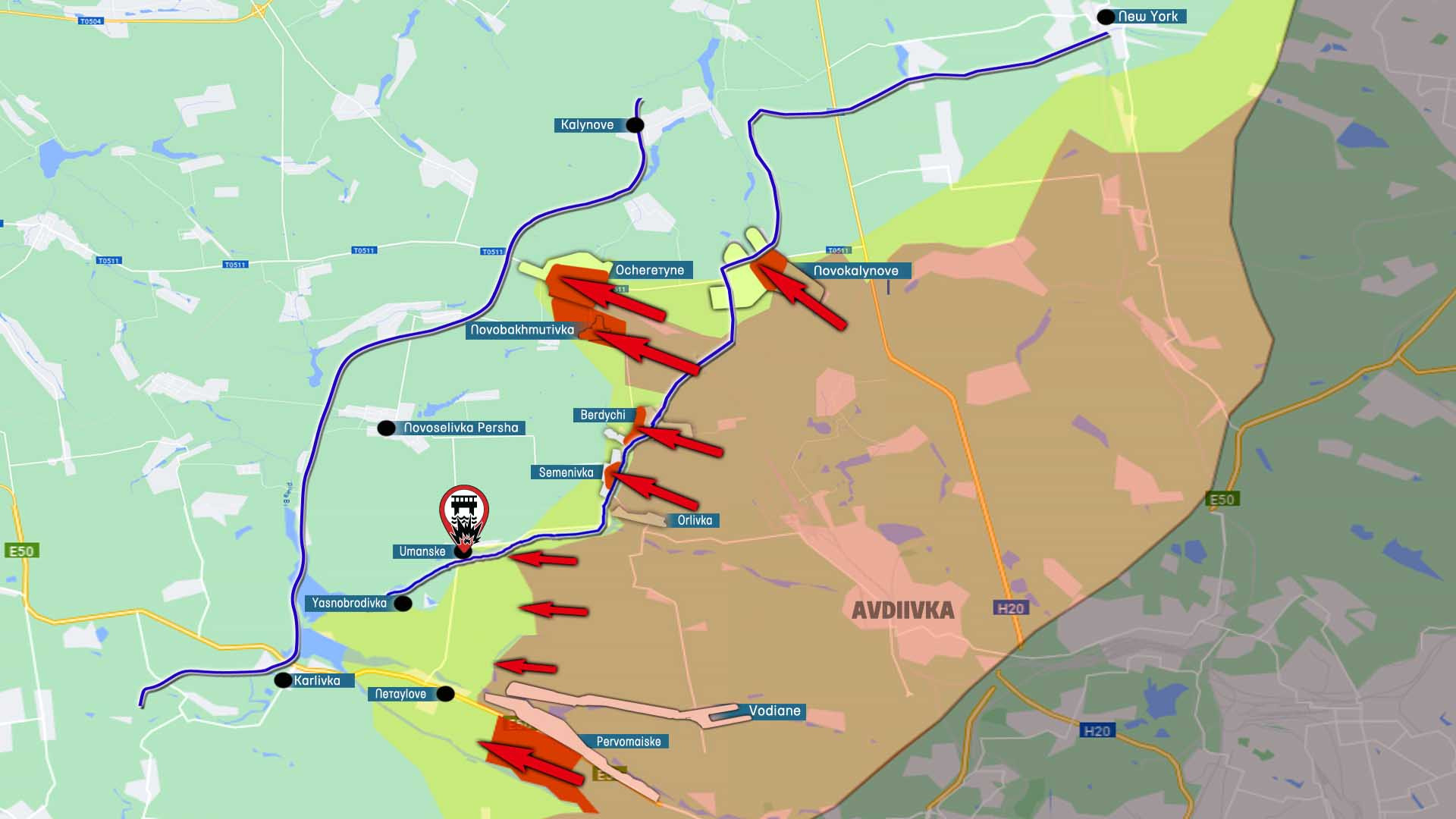 War live map in Ukraine for 24 April front map Russia - Ukraine war
