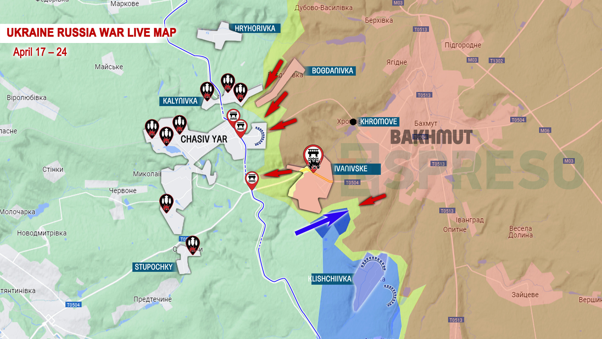 Ukraine drives Russian troops out of 2 positions in Bakhmut direction