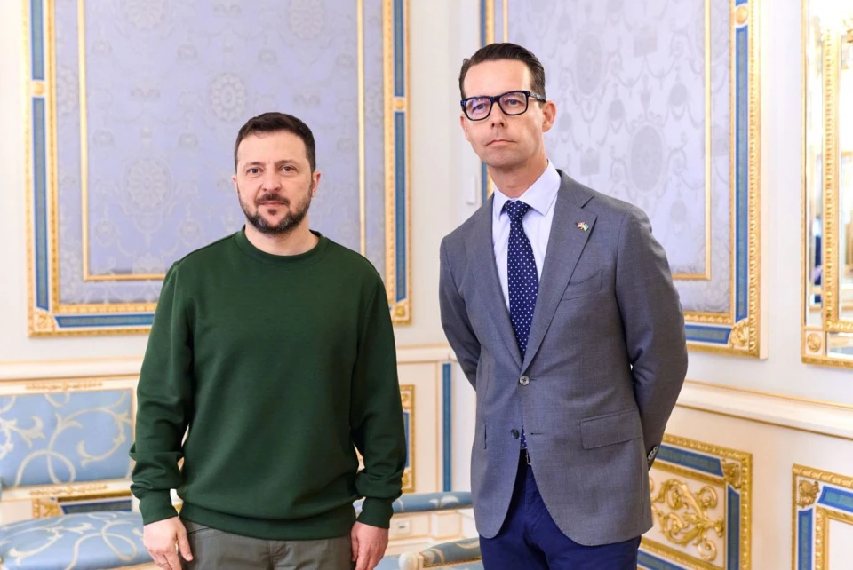 на фото Якоб Ааруп-Андерсен і Володимир Зеленський
