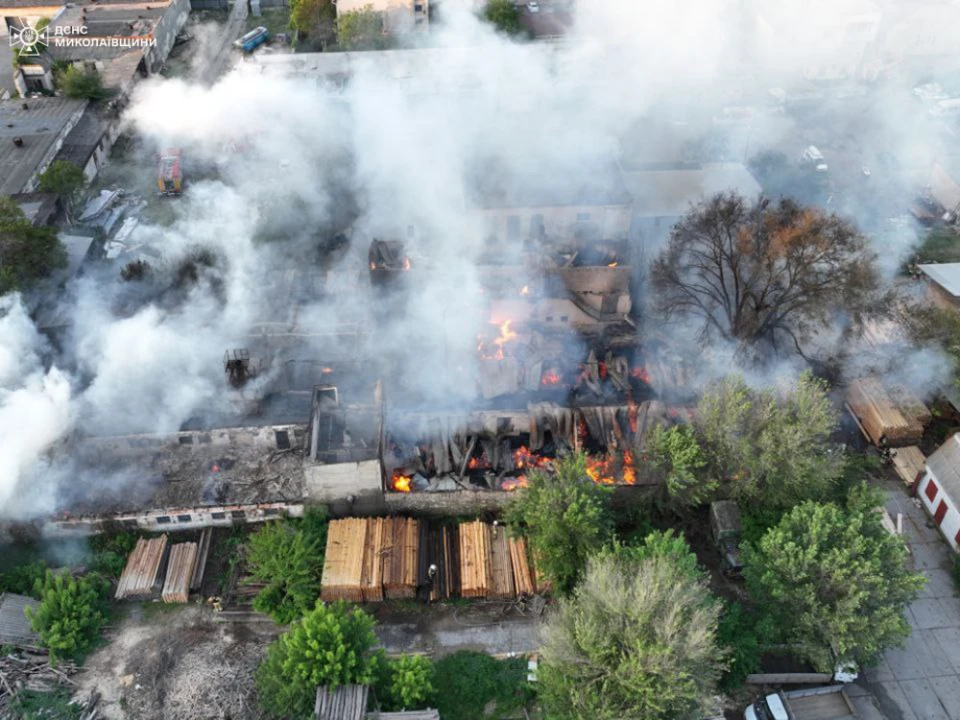 Пожежа на підприємстві у Миколаєві
