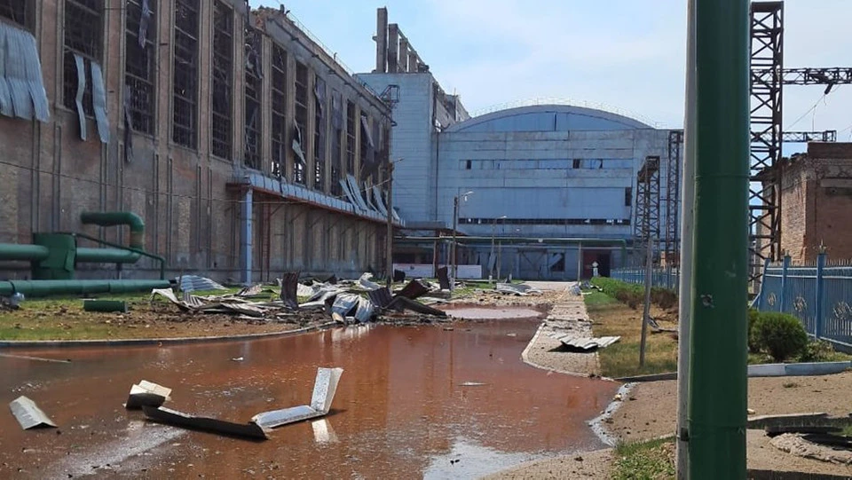 Росіяни завдали удару по Слов'янській ТЕС 5 ракетами